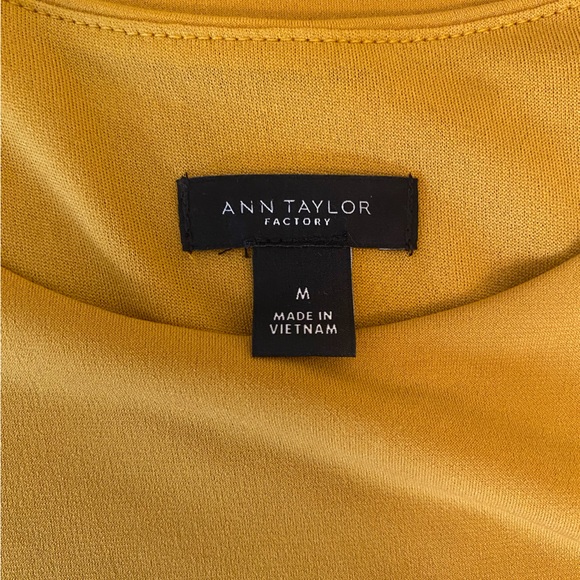 Mustard Yellow Ann Taylor Factory Sleeveless Maxi Dress - Picture 2 of 5